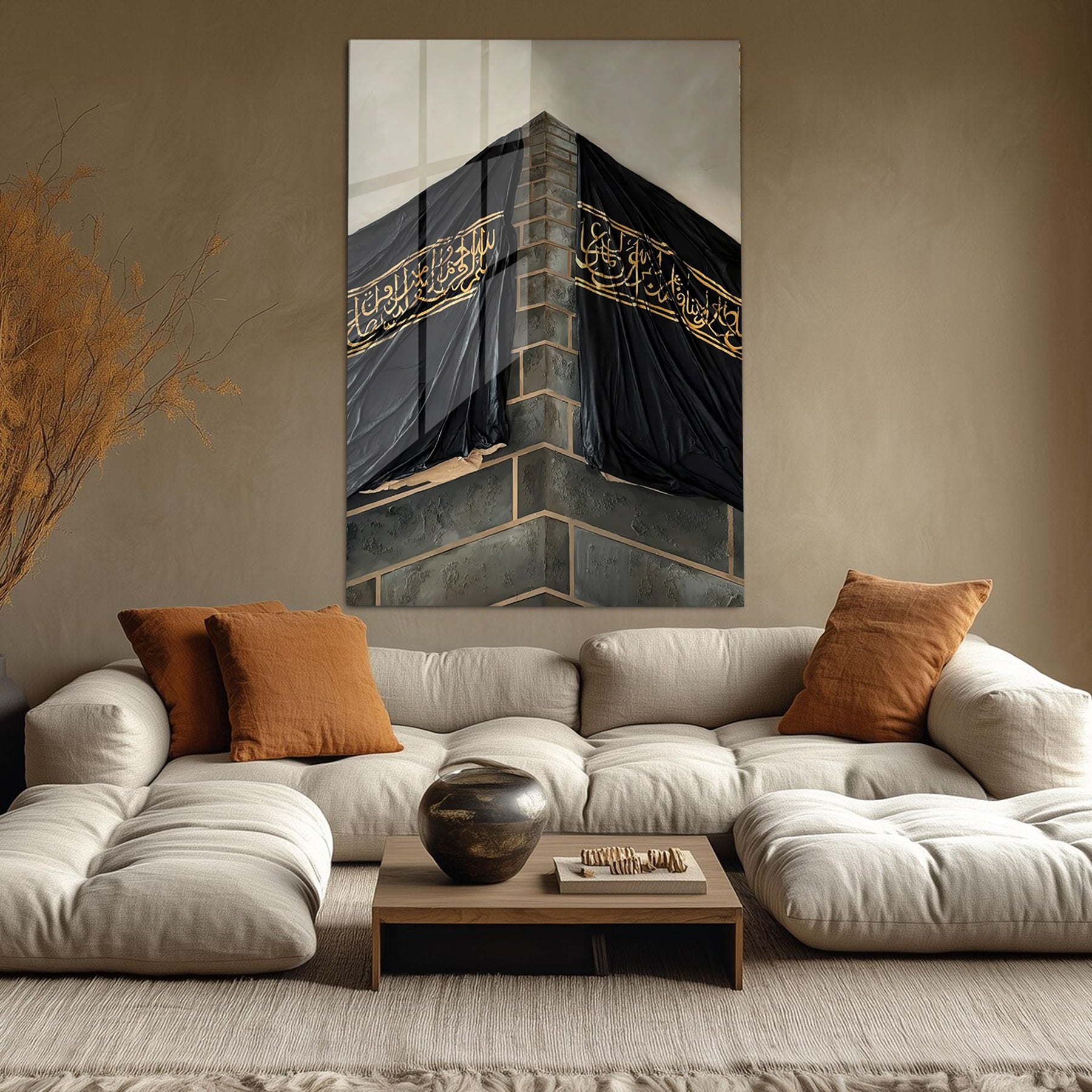 Acrylic Kaaba Islamic Wall Art Quran Decor, Arabic Calligraphy, Modern Islam Decoration