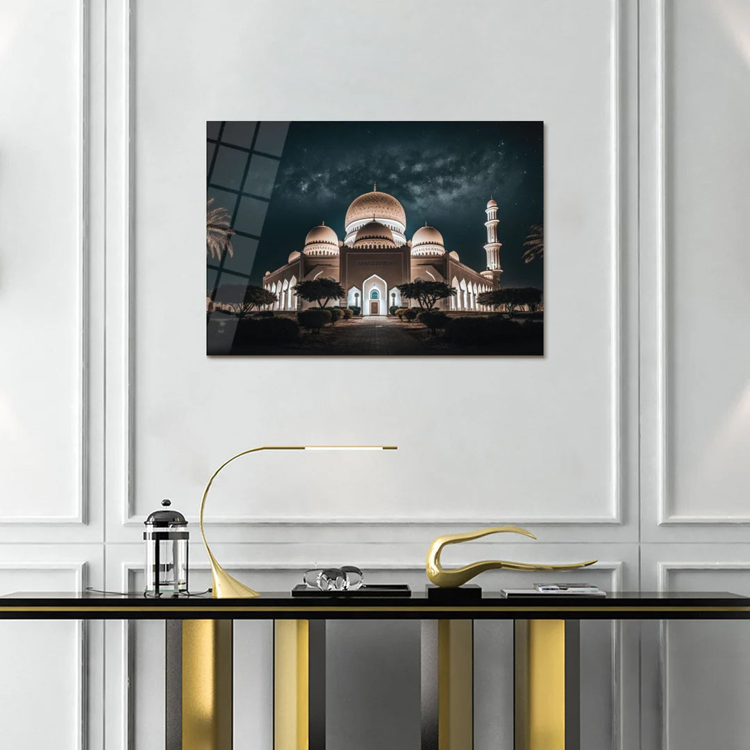 Maryam Islamic Art Sheikh Zayed Grand Mosque Glass Islamic Wall Art.