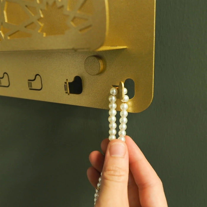 Metal Quran Box for Wall with Hangers - 10" x 18"