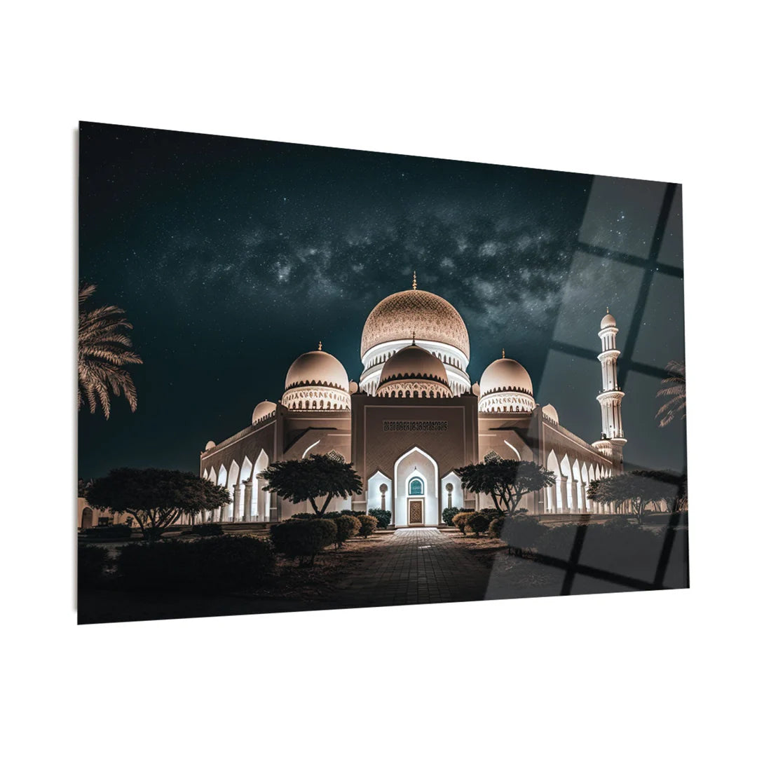 Maryam Islamic Art Sheikh Zayed Grand Mosque Glass Islamic Wall Art.