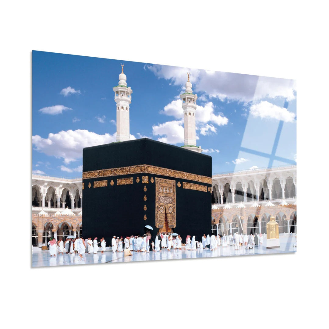 Maryam Islamic Art Kaaba Glass Islamic Wall Art.