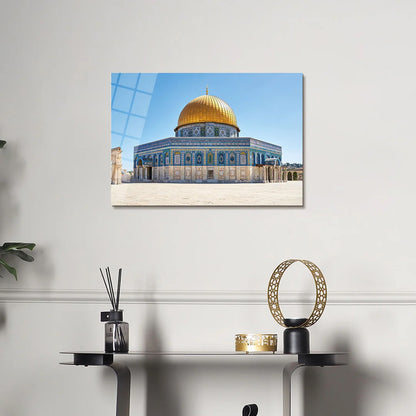 Maryam Islamic Art Al Aqsa Mosque Glass Islamic Wall Art.