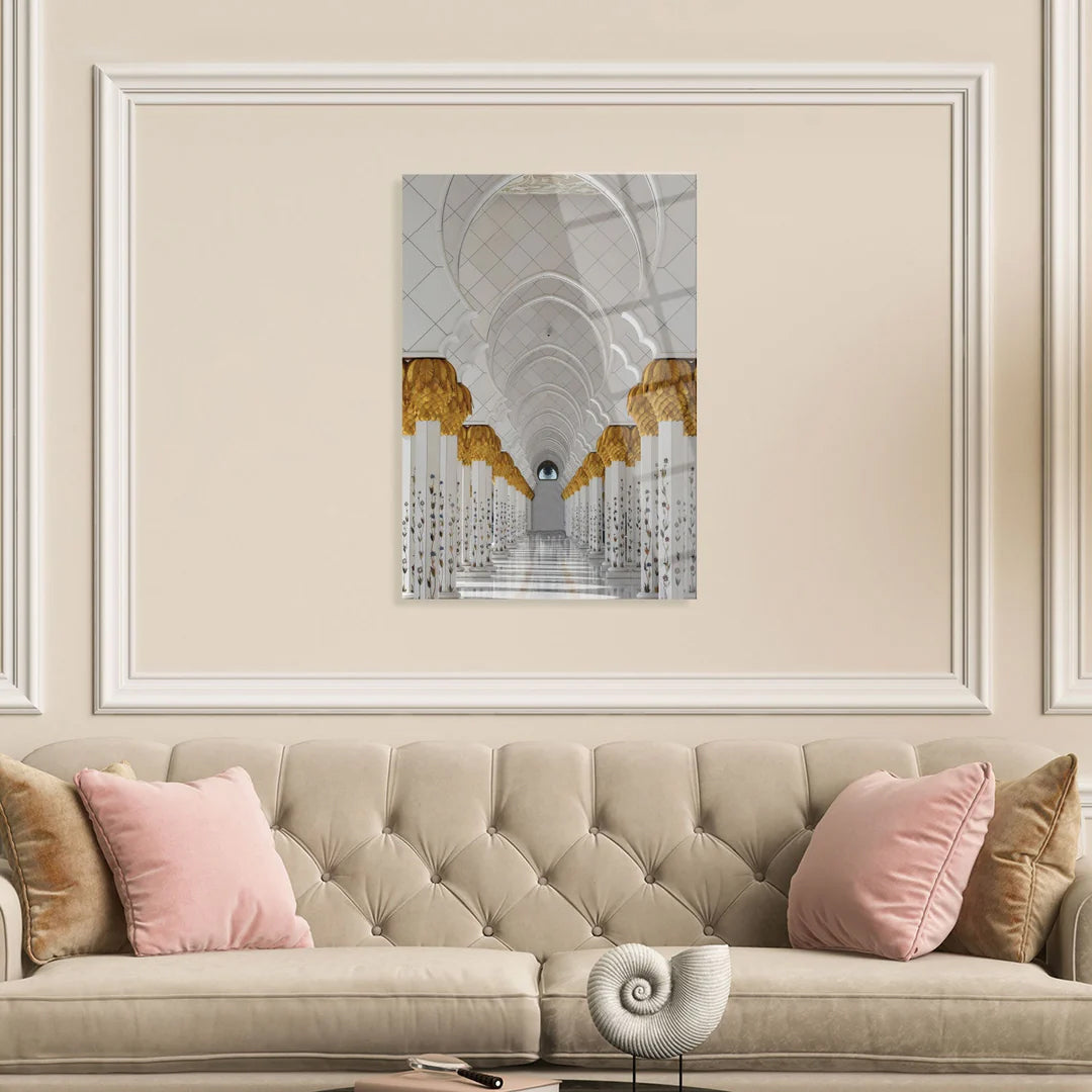 Maryam Islamic Art Sheikh Zayed Grand Mosque Glass Islamic Wall Art.