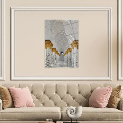 Maryam Islamic Art Sheikh Zayed Grand Mosque Glass Islamic Wall Art.