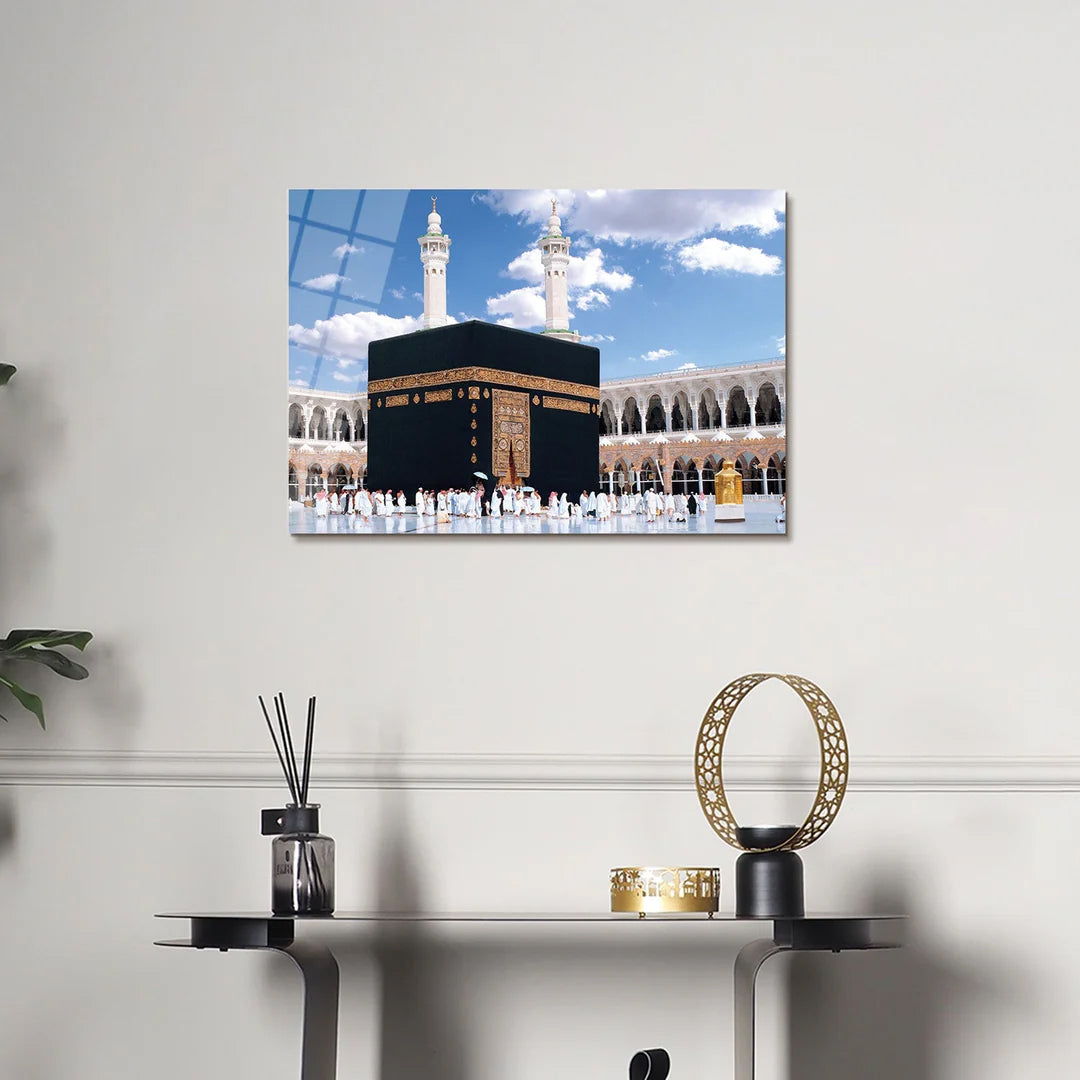 Maryam Islamic Art Kaaba Glass Islamic Wall Art.