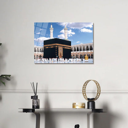 Maryam Islamic Art Kaaba Glass Islamic Wall Art.