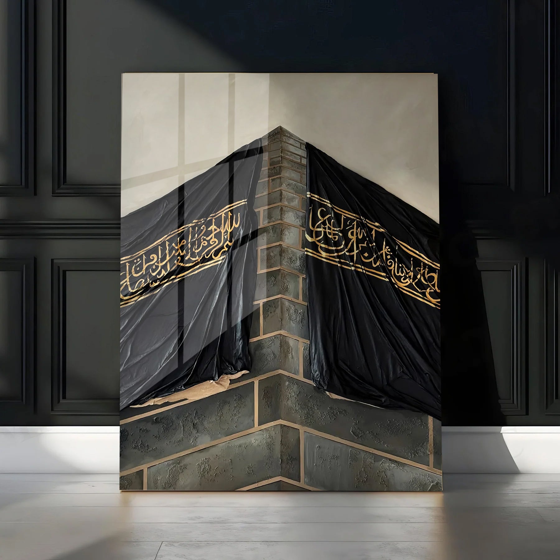Acrylic Kaaba Islamic Wall Art Quran Decor, Arabic Calligraphy, Modern Islam Decoration