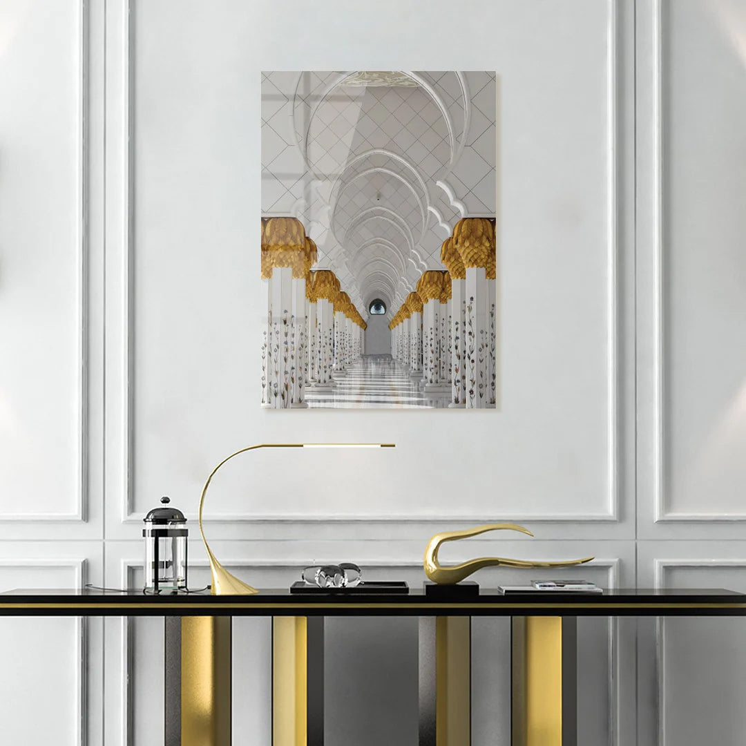 Maryam Islamic Art Sheikh Zayed Grand Mosque Glass Islamic Wall Art.