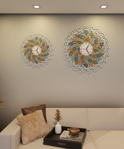 99 Names of Allah and Huwa Metal Islamic Wall Clock. Islamic Wall Art Arabic Calligraphy Muslim Home Decor Ramadan Decoration Eid Gift