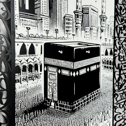 Ayatul Kursi Metal Islamic Wall Art with Translation, Transliteration in English and Led.