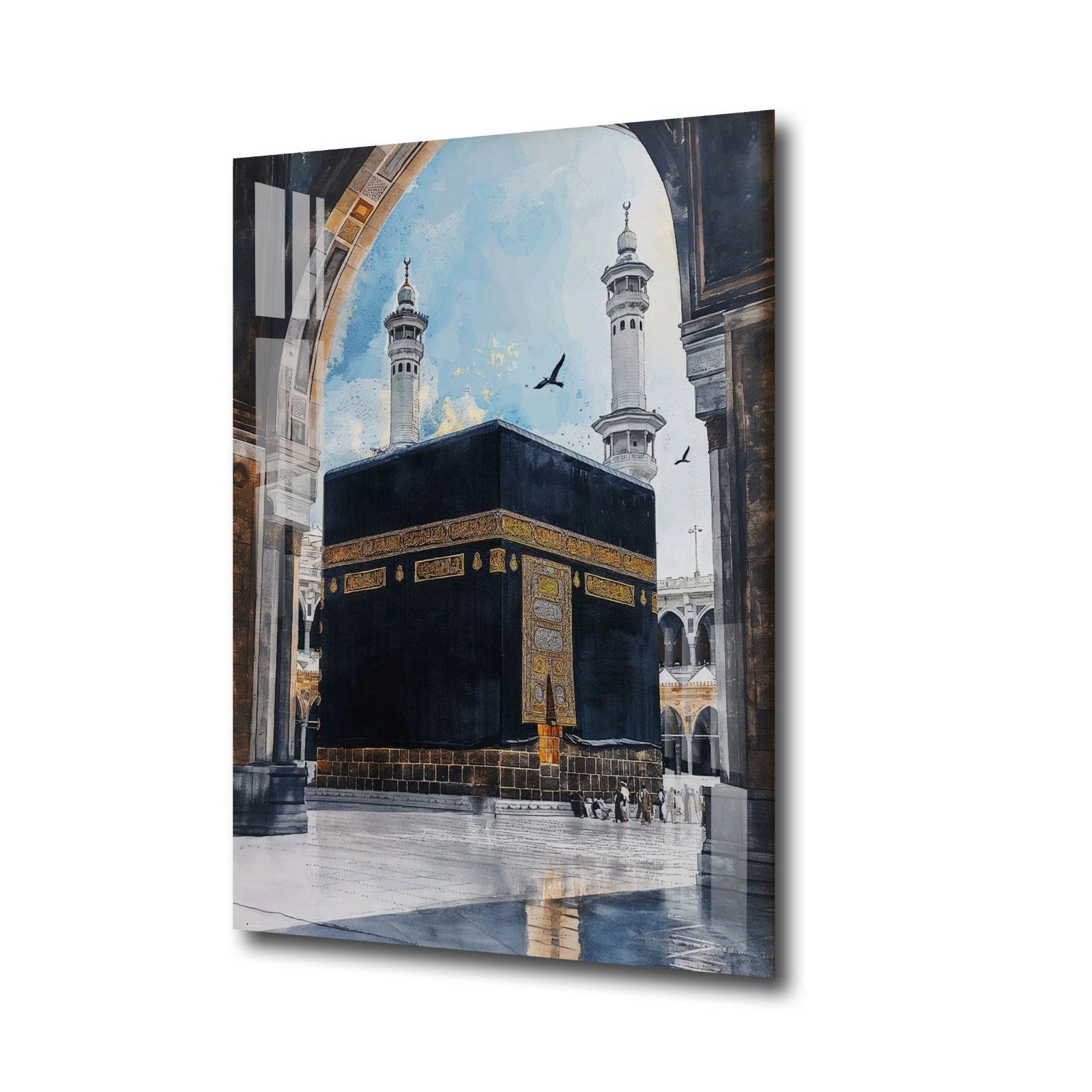 Acrylic Kaaba Wall Art, Islamic Wall Art, Modern Muslim Home Gift