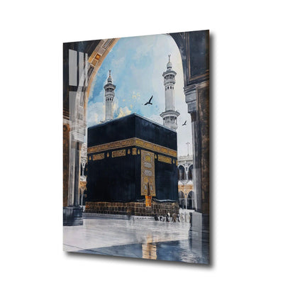 Acrylic Kaaba Wall Art, Islamic Wall Art, Modern Muslim Home Gift