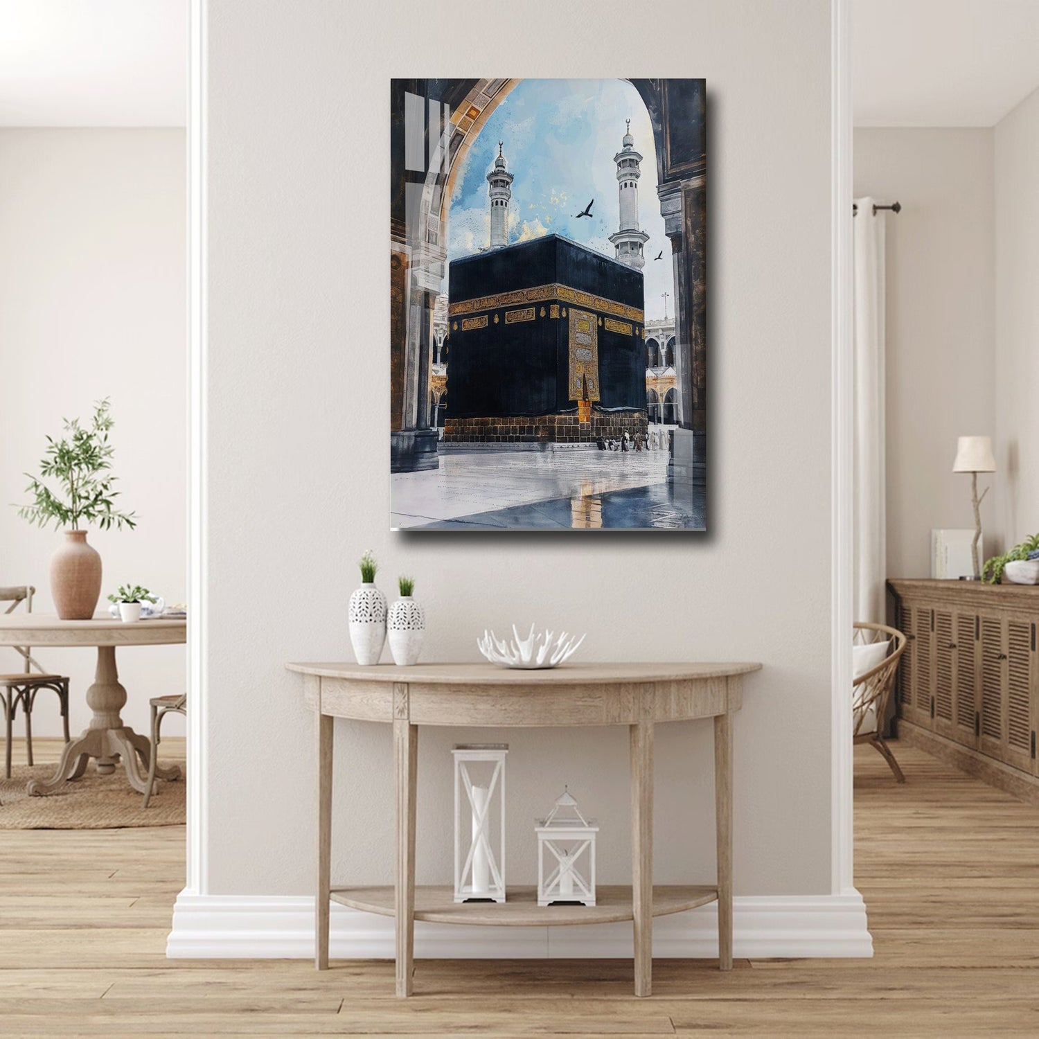 Acrylic Kaaba Wall Art, Islamic Wall Art, Modern Muslim Home Gift