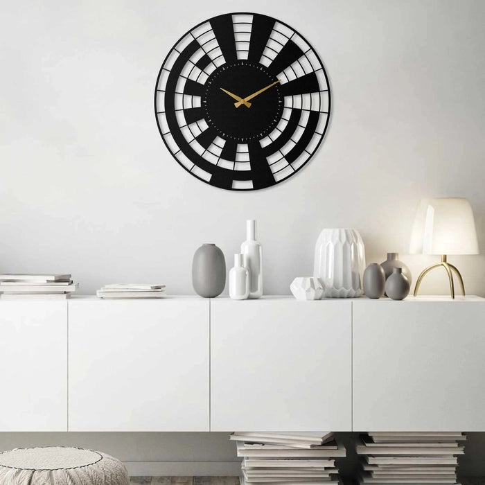 Kufic Bismillah Metal Islamic Wall Clock