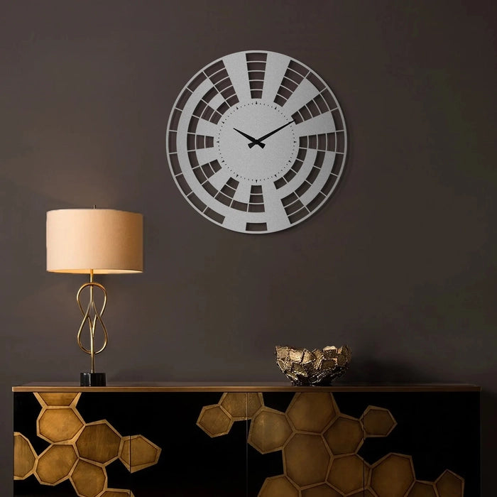 Kufic Bismillah Metal Islamic Wall Clock